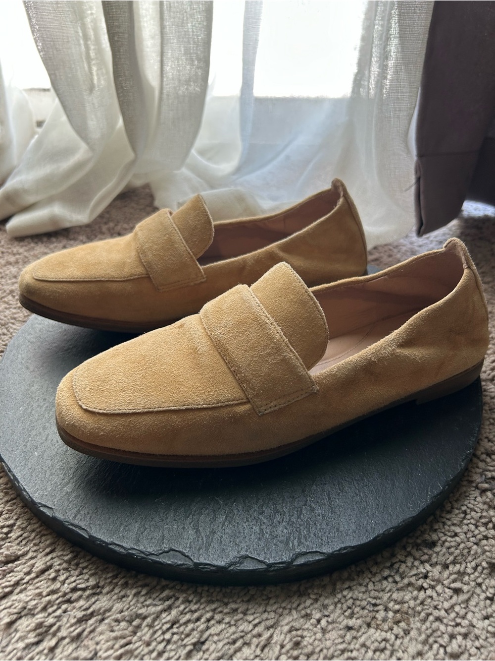 Cole Haan Women's Suede Loafers in Tan - Picture 2 of 4